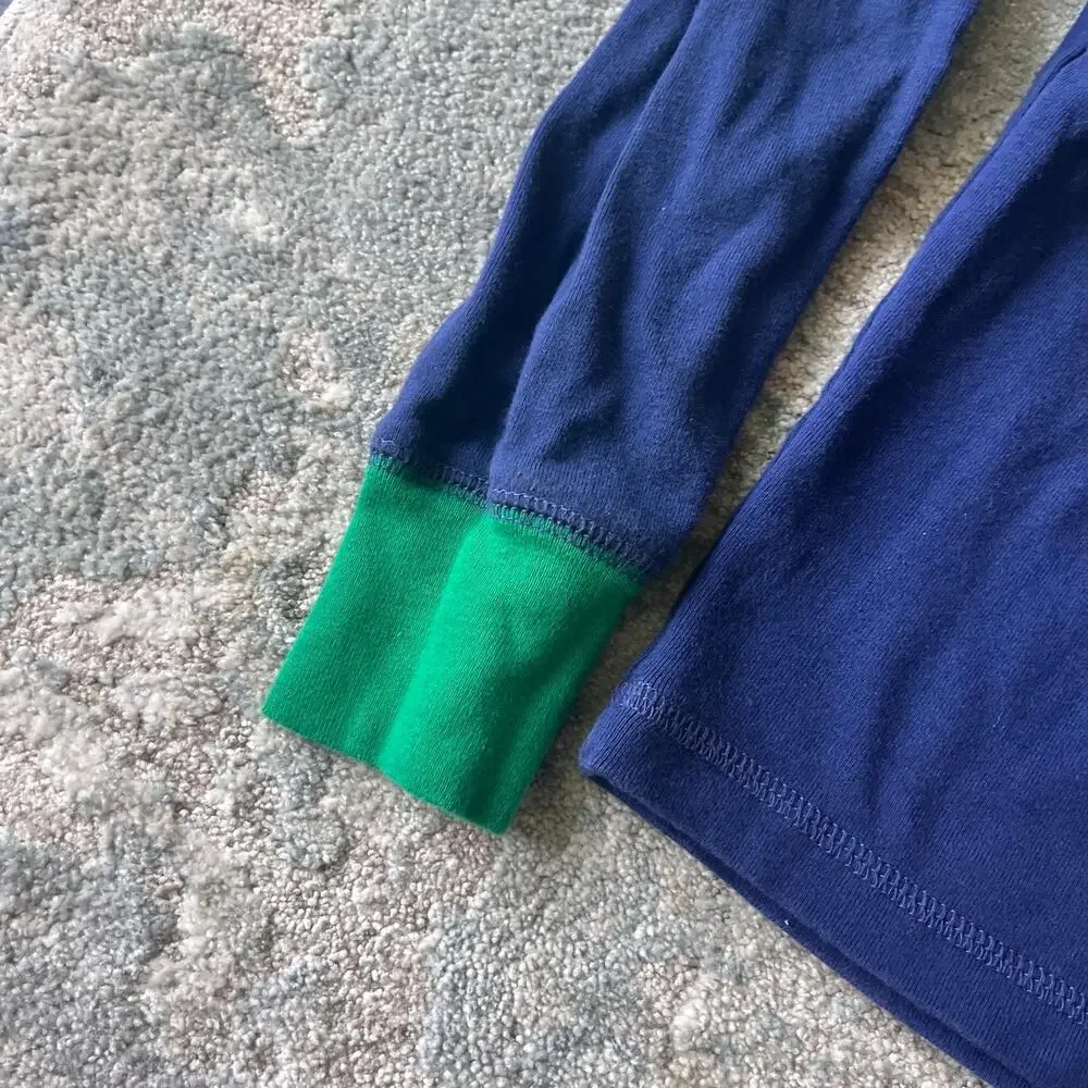 Mini Boden Snug Long John Pajamas Navy Dinosaur 14